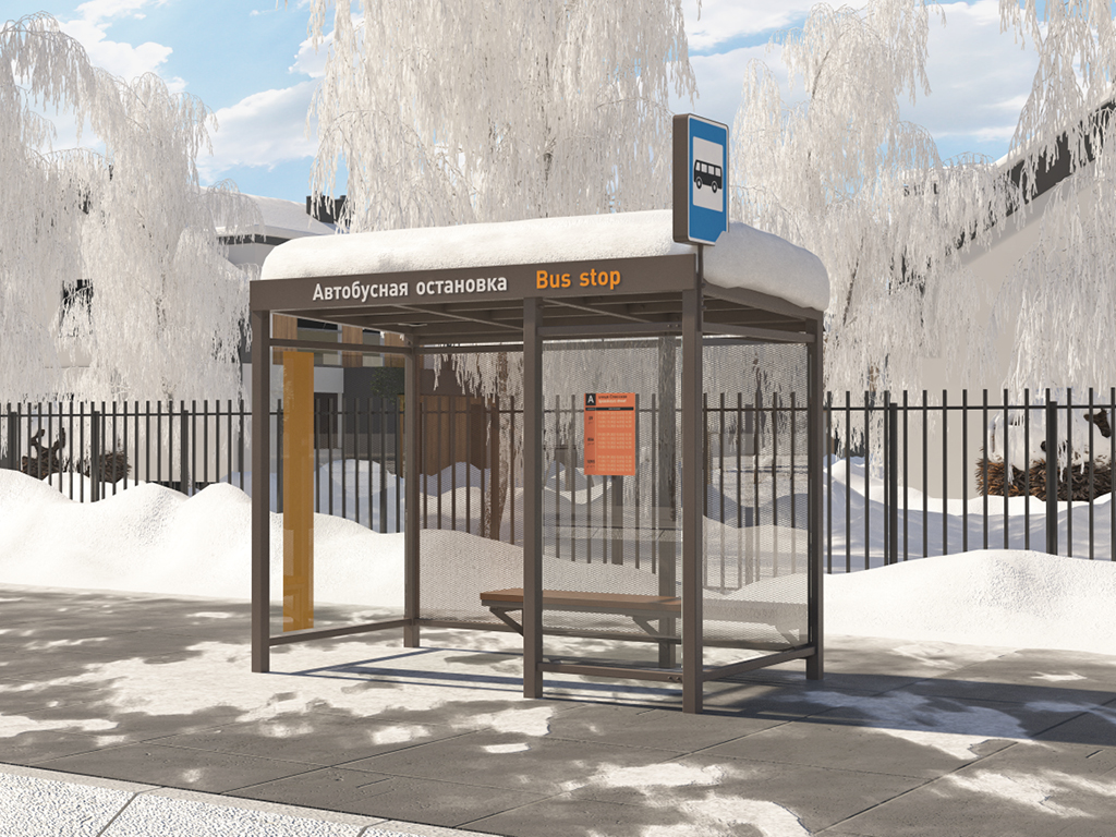 Надежный и прочный каркас, окрашенный в антрацитово-серый цвет (RAL7016). По желанию заказчика возможна покраска в иной цвет